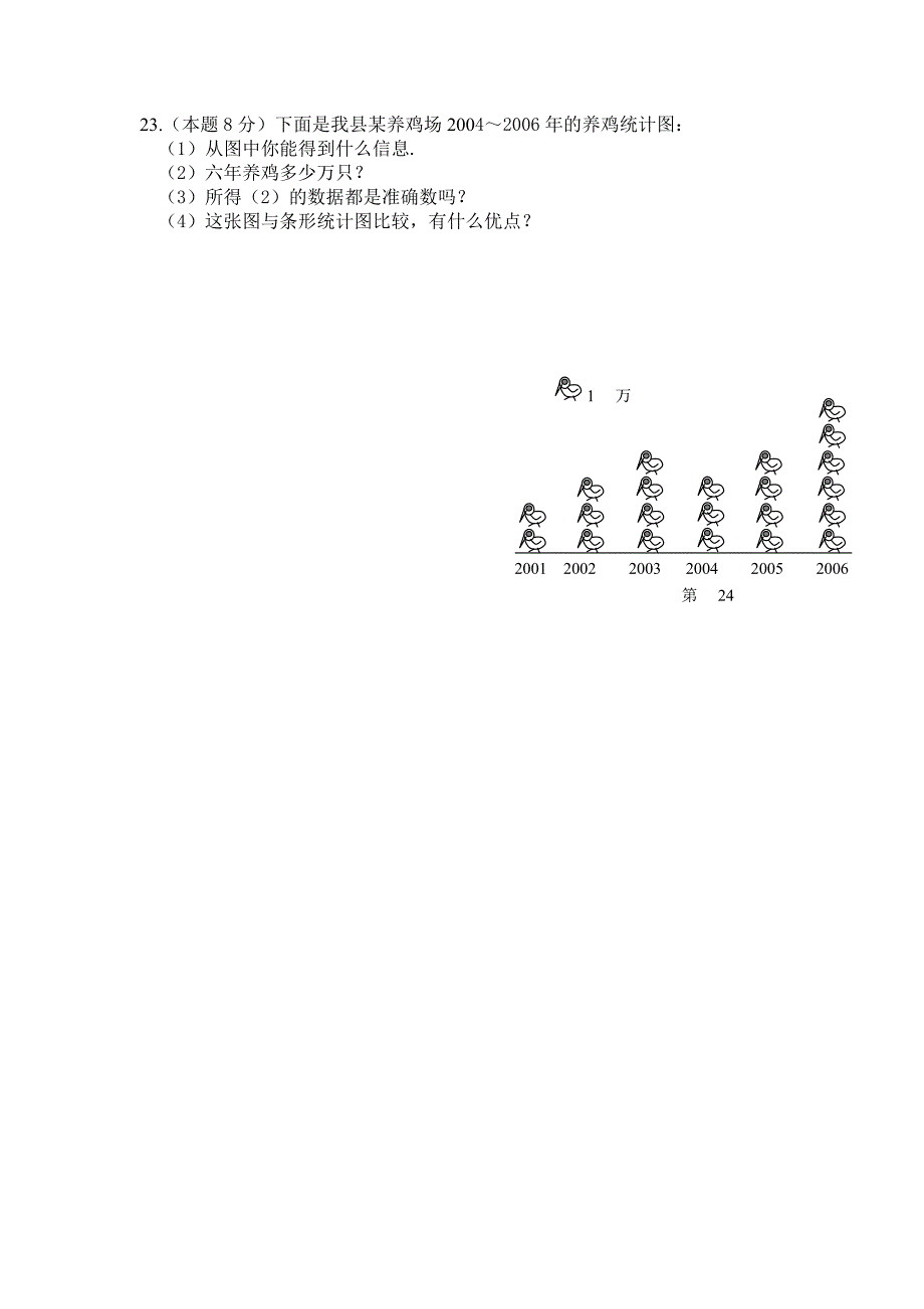 贵州省木孔中学11-12学年七年级下学期期中数学试卷_第4页