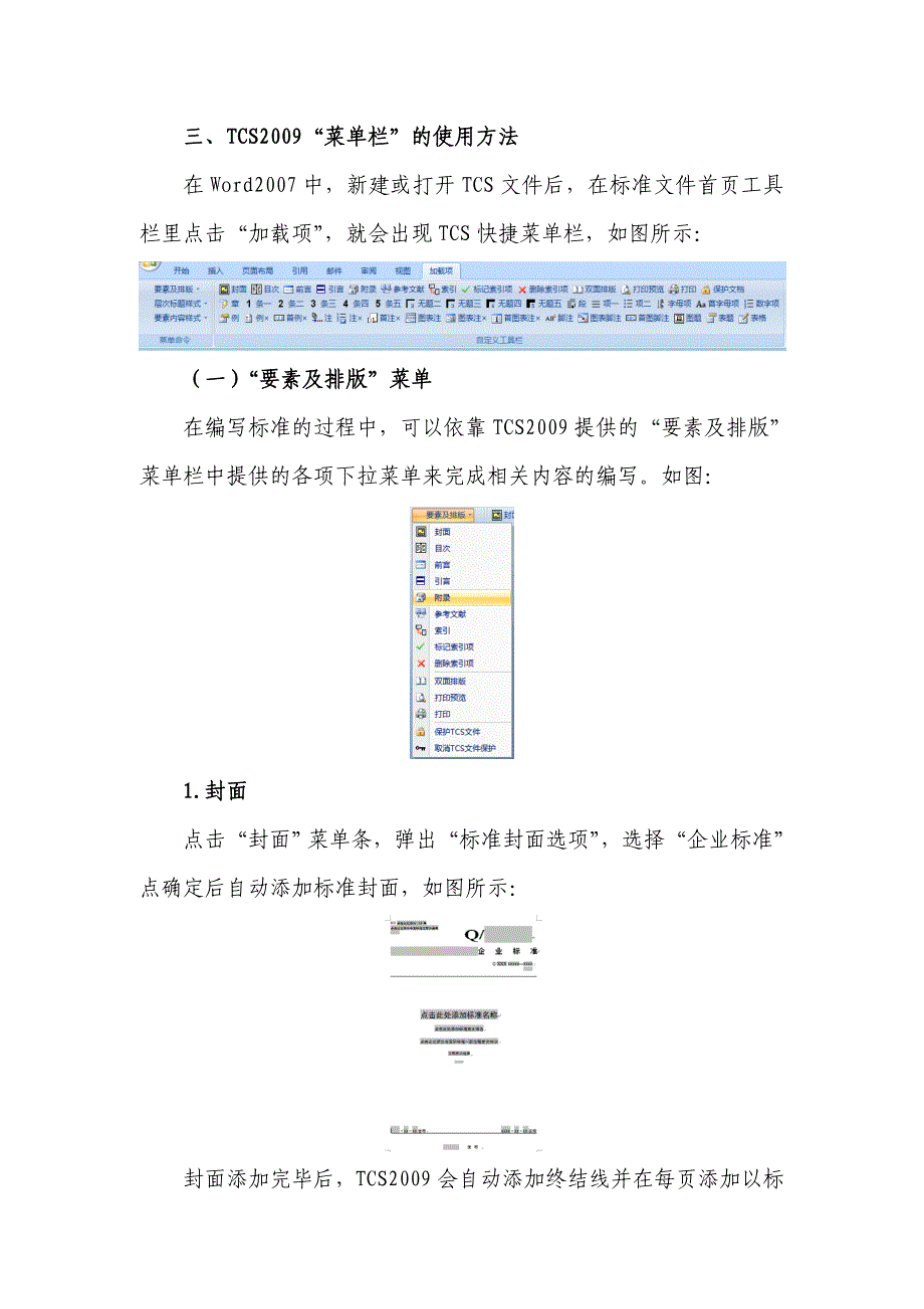 TCS2009标准编写模板使用指南_第3页