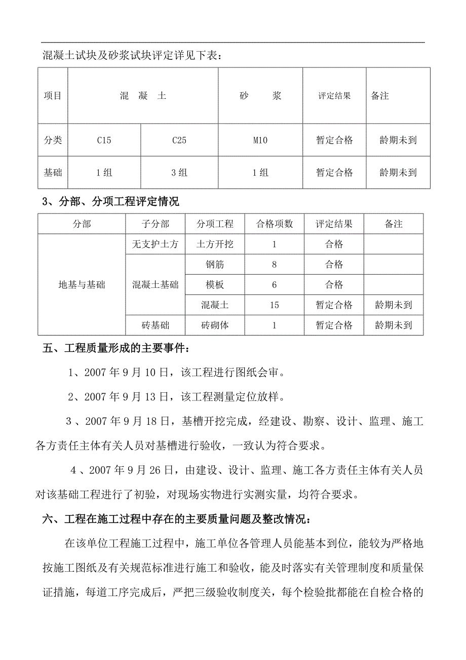 胺化车间基础监理质量评估报告_第4页