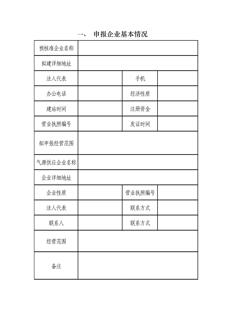 新建城镇燃气项目备案表_第3页