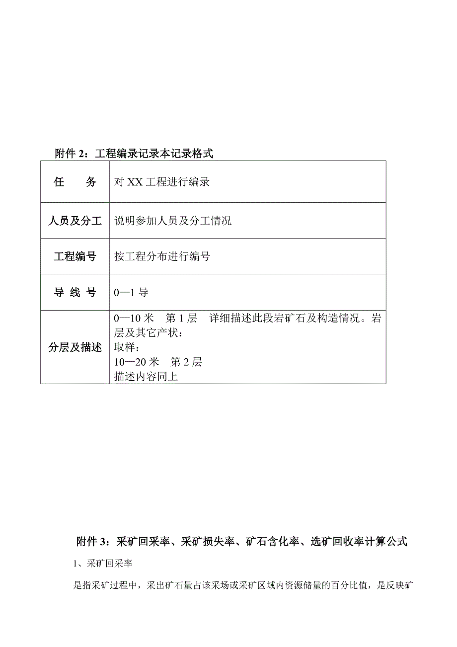 矿产资源储量年度检测报告编写题纲_第3页