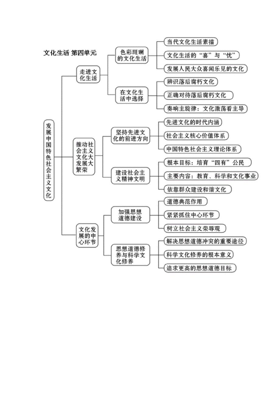 高中政治 文化知识结构图_第4页