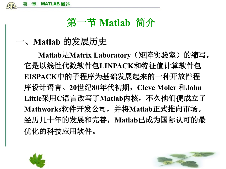 matlab基础与应用matlab概述_第2页