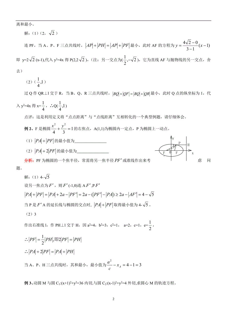 高中数学圆锥曲线详解【】_第2页