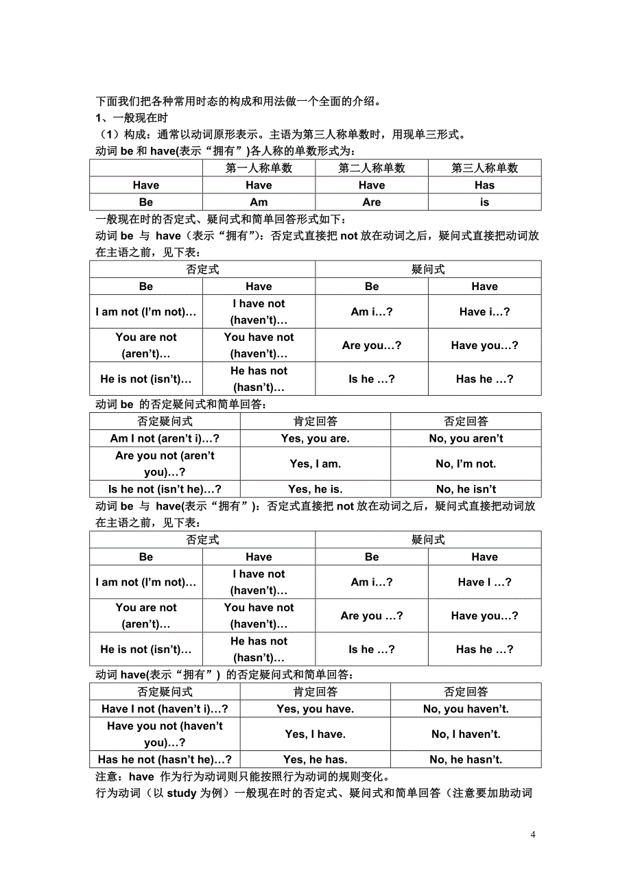 小升初英语提高班知识点_第4页