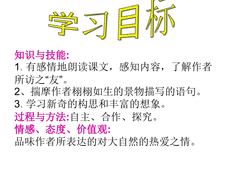 人教版六年级语文上册《山中访友》课件_第2页