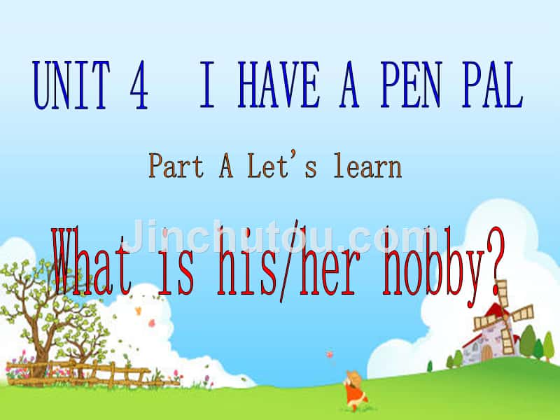 六年级上册Unit4_I_have_a_penpal_A_Let's_learn_第1页