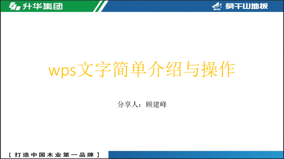 wps文字的简单基础操作_第1页