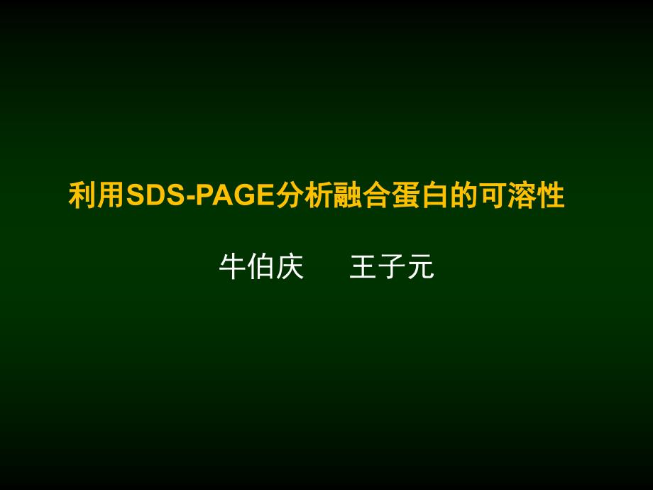 实验四、 利用SDS-PAGE分析融合蛋白的可溶性_第3页