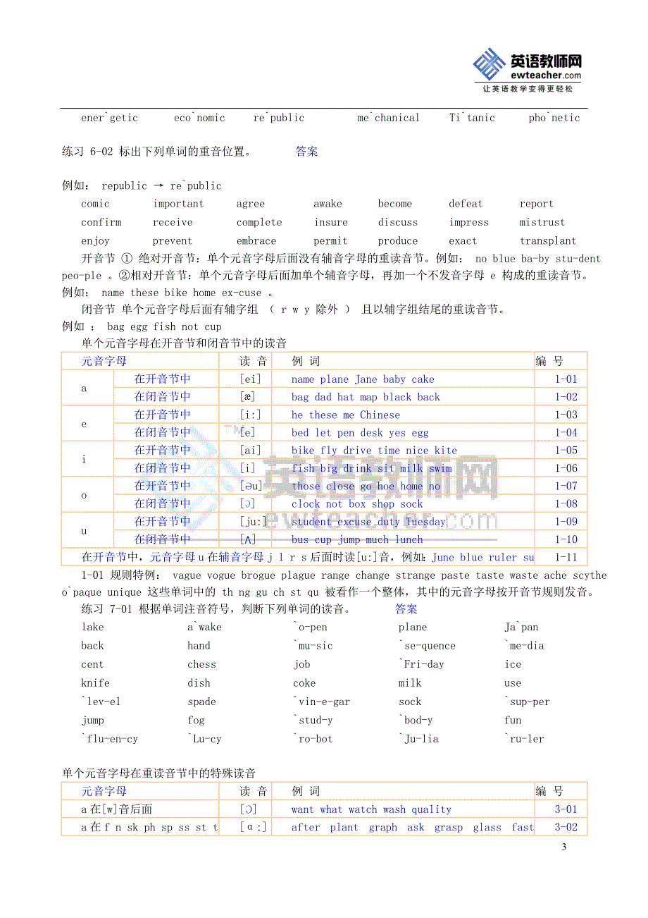 高考英语语音知识归纳_第3页