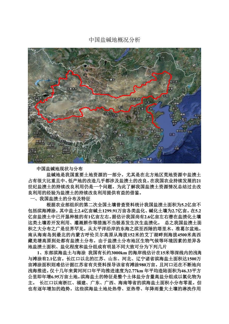 盐碱地分布及改良方法_第1页