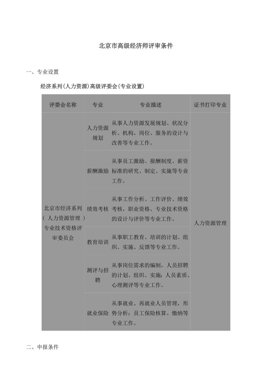 北京市高级经济师评审条件_第1页