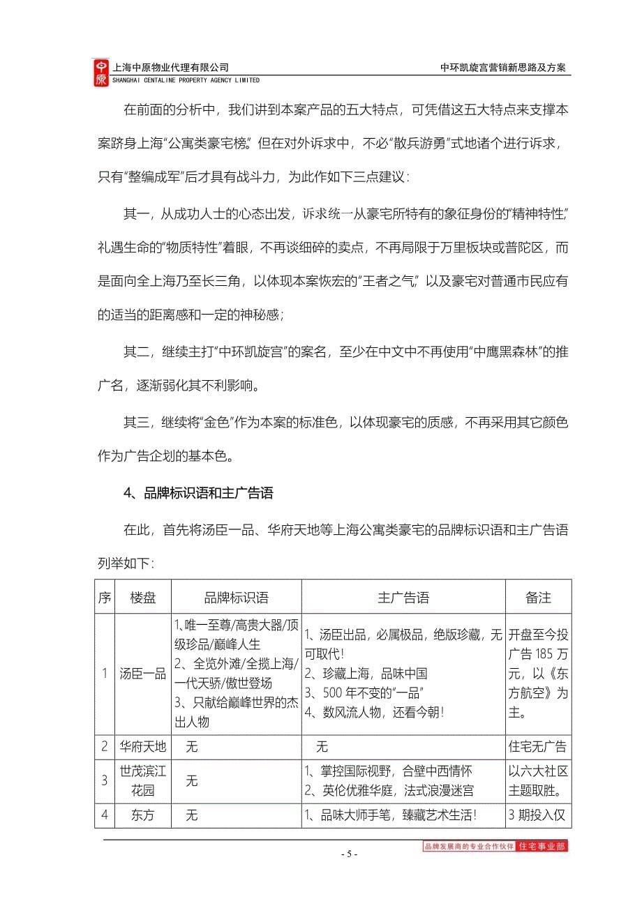 中环凯旋宫营销新思路及方案_第5页