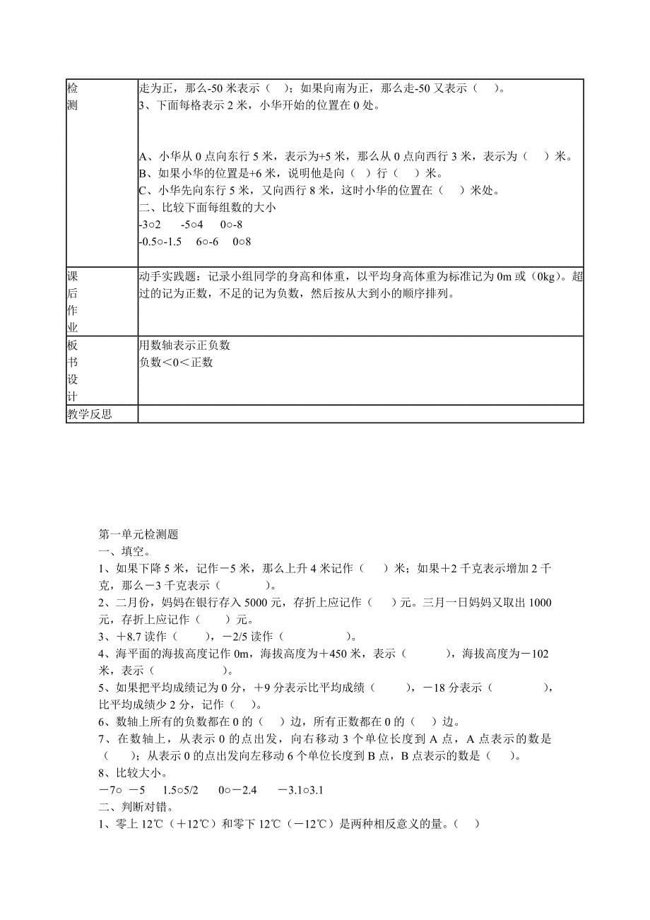 人教版六年级数学下册导学案_第5页