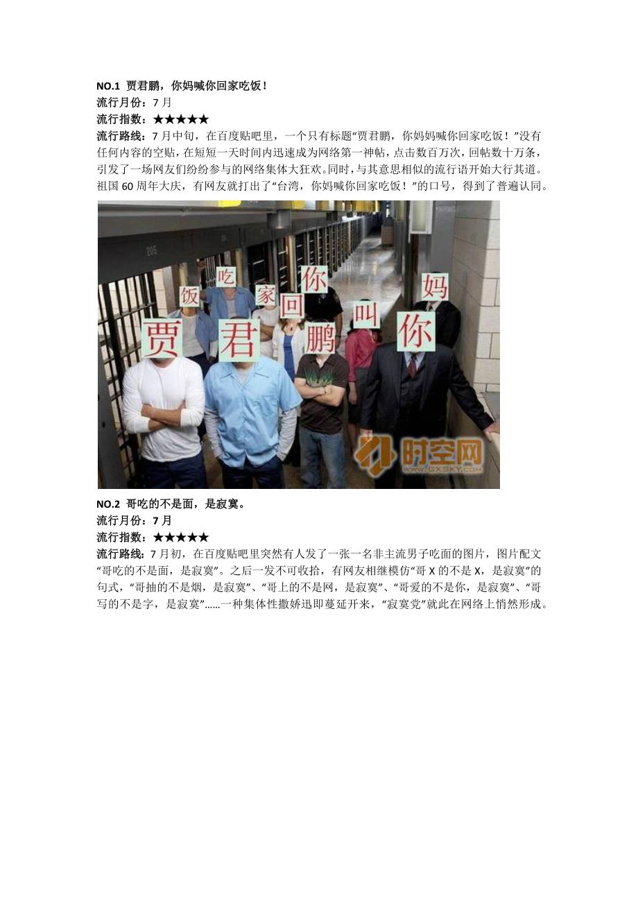 2009网络流行语_第1页