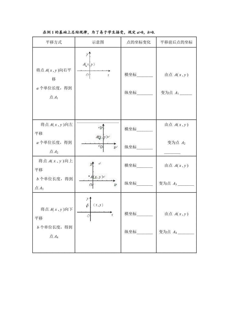 用坐标表示平移教学设计1c_第5页