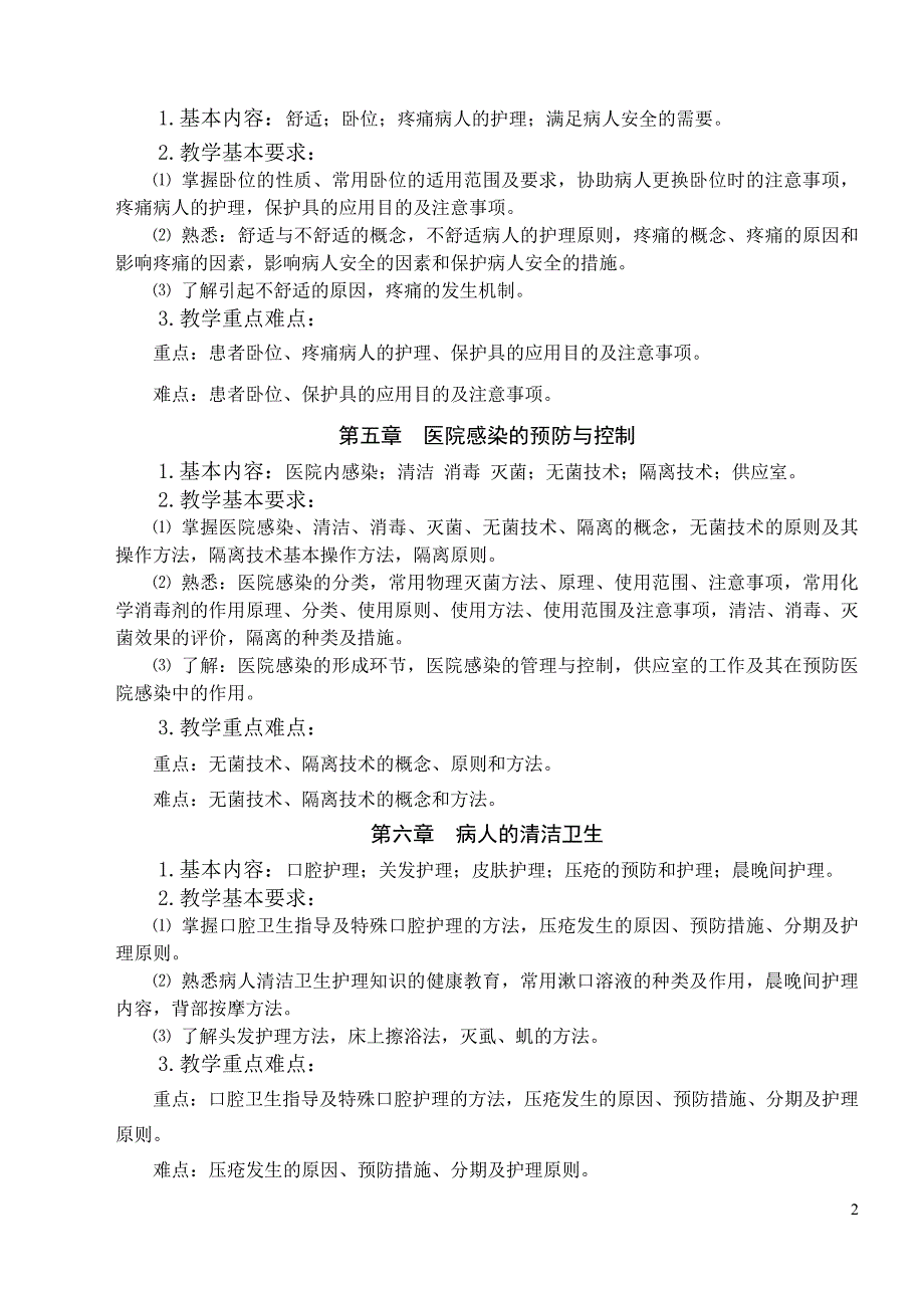 专升本护理学基本考试大纲_第2页