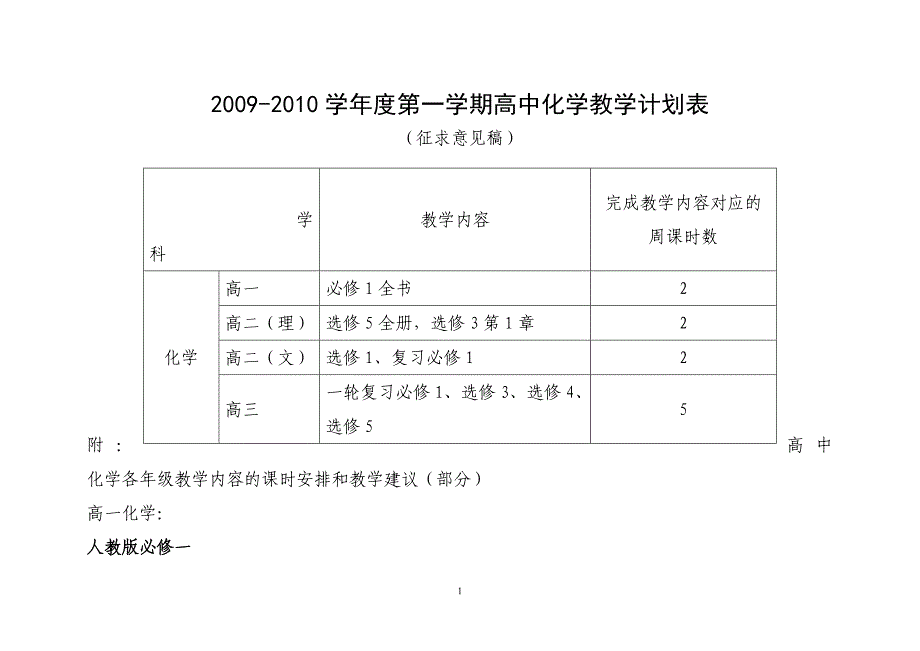 高中化学教学计划表_第1页