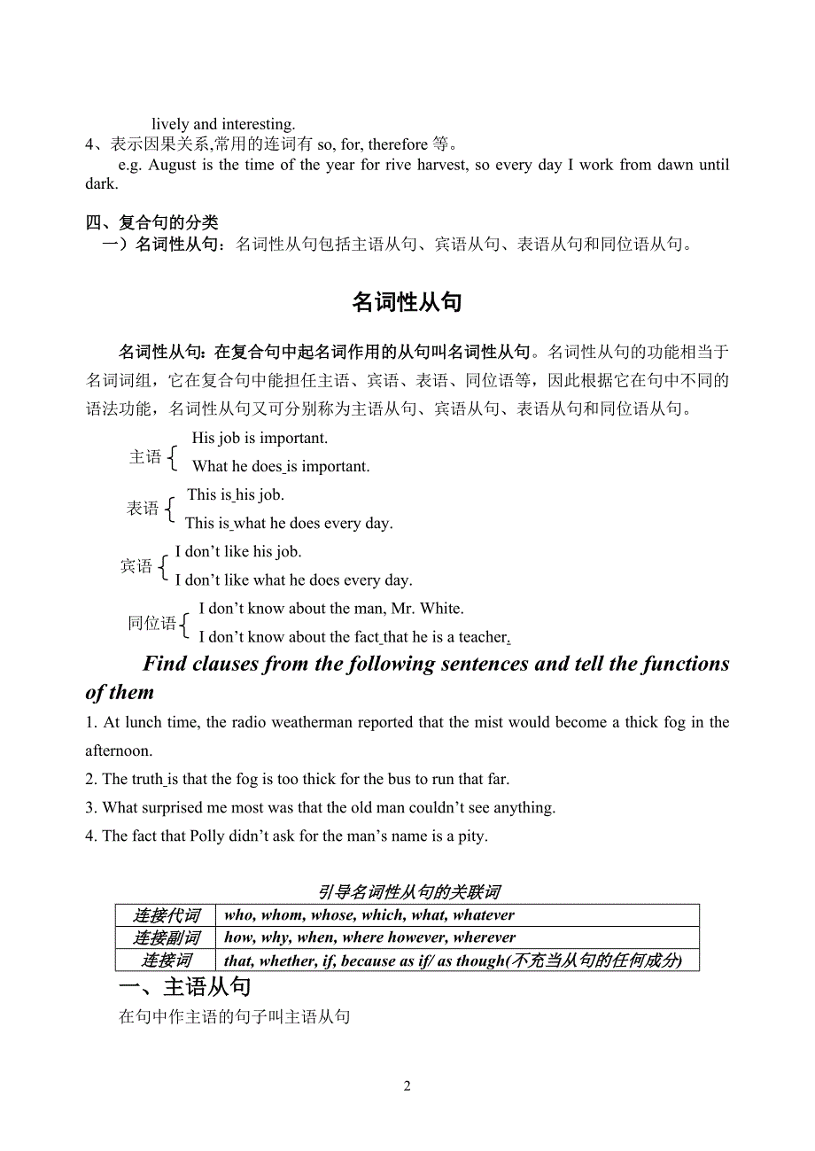 初高中衔接语法;名词性从句_第2页