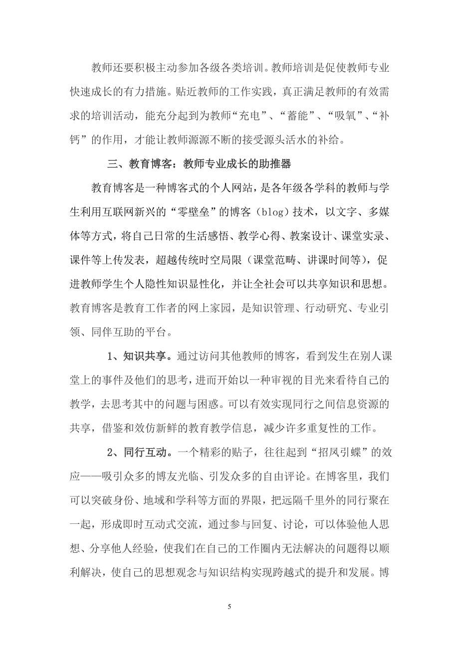 浅谈促进教师专业成长的有效途径_第5页