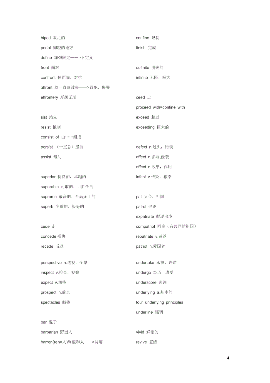 大学英语六级单词不用愁_第4页