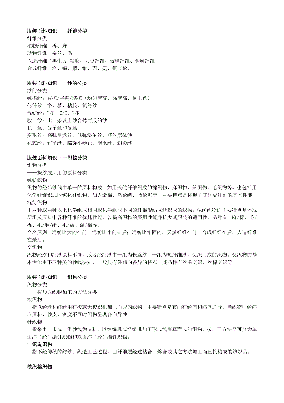 服装面料知识(分类编)_第1页