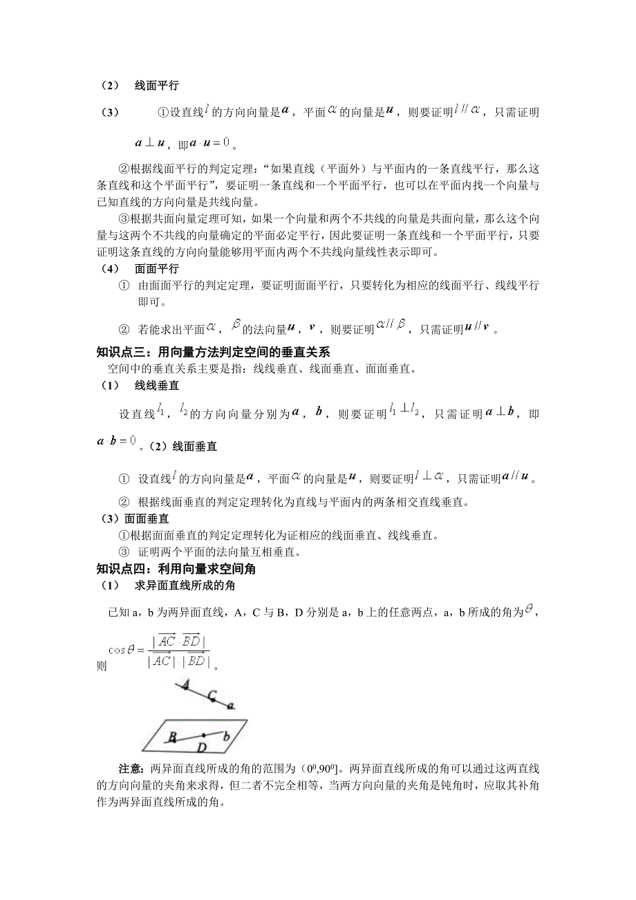 高考立体几何知识点_第4页