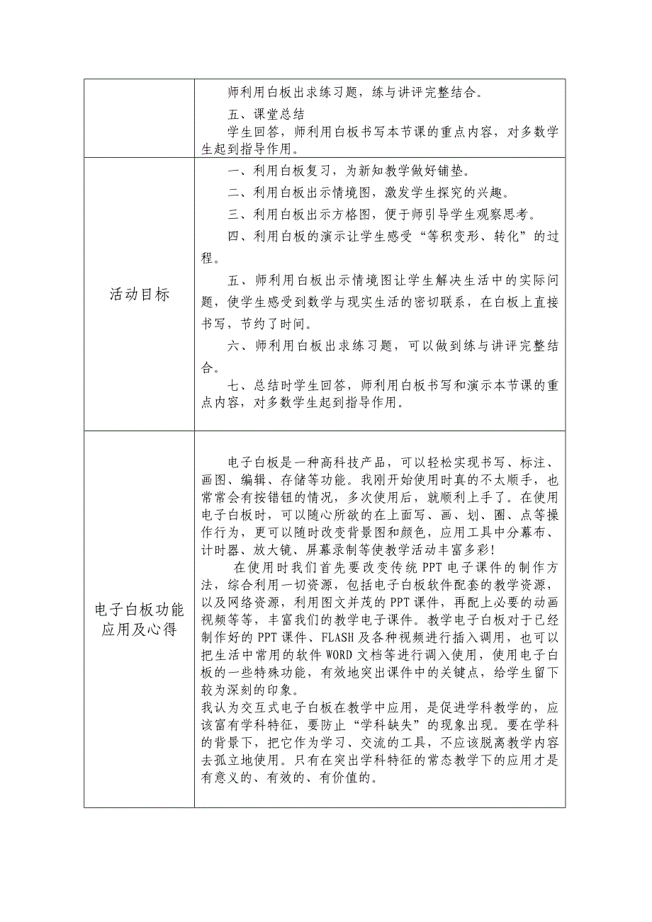 尹冬梅平行四边形的面积白板教学设计_第4页