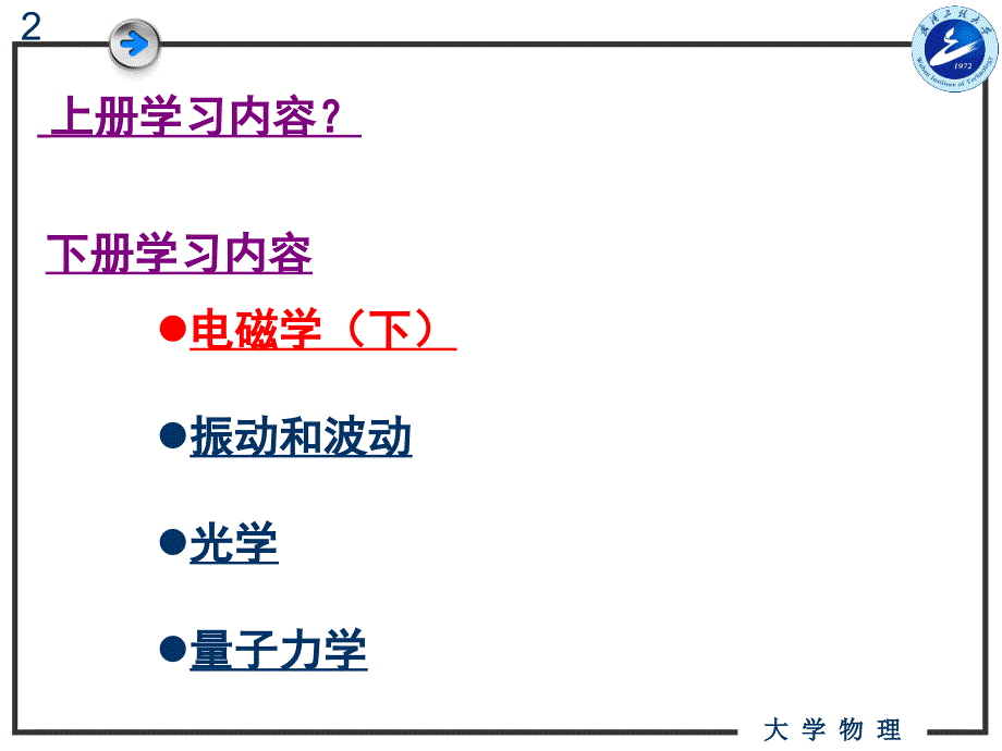 大学物理第一次课(导体中的电磁场)_第2页