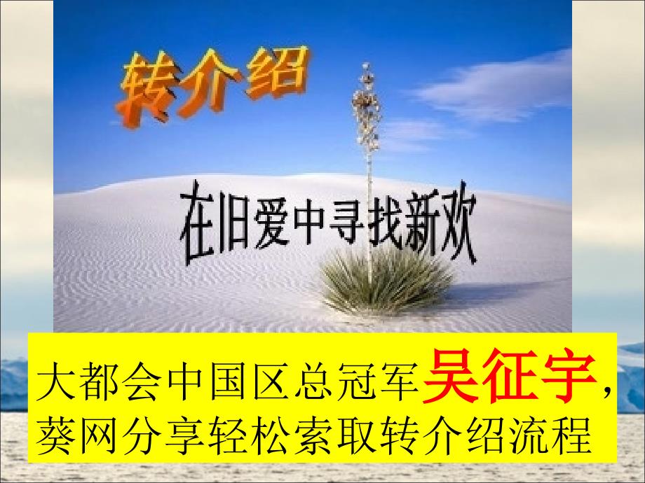 大都会吴征宇转介绍课件_第1页