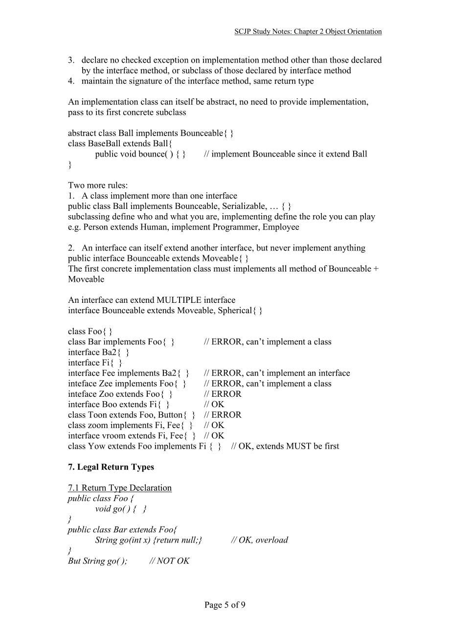 SCJP_Ch02 Object Orientation_第5页