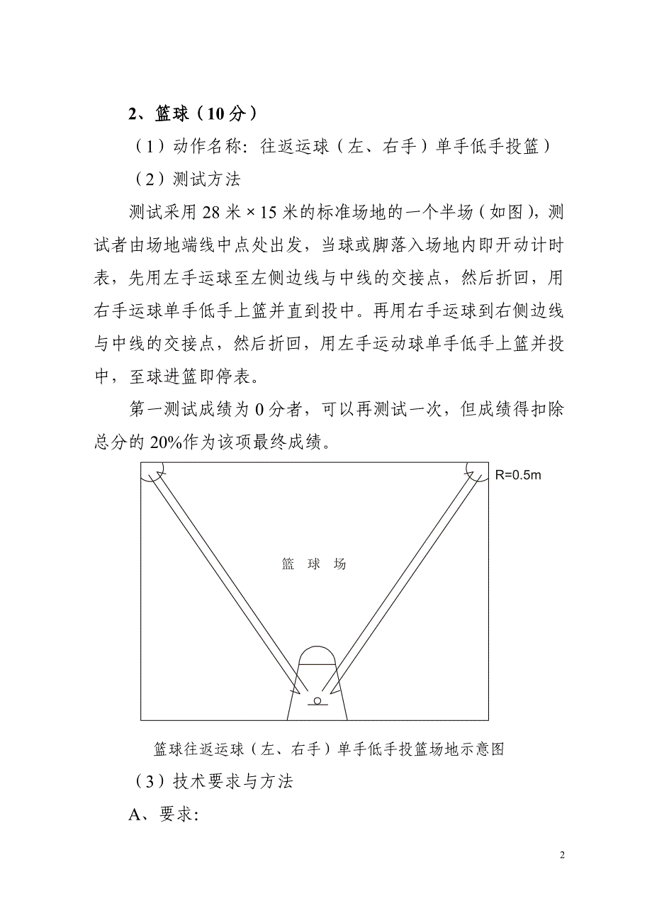 首届中小学体育教师基本功比赛基本技能竞赛测试细则_第2页