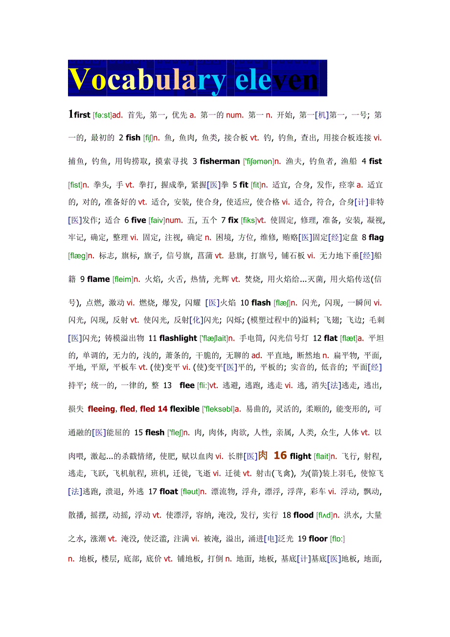 Vocabulary eleven_第1页