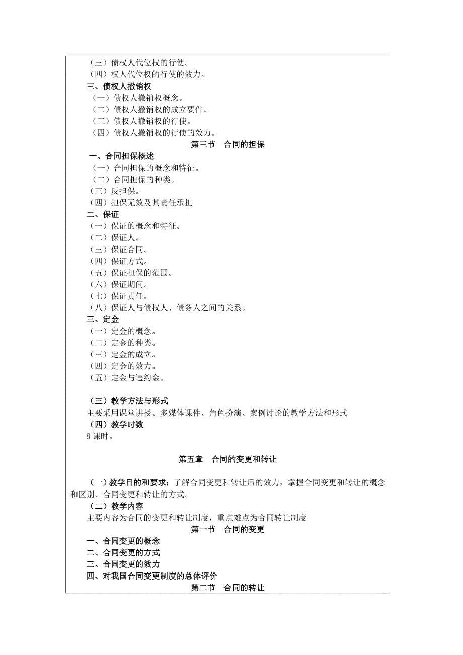 《合同法》教学大纲1.0-star-20140901_第5页