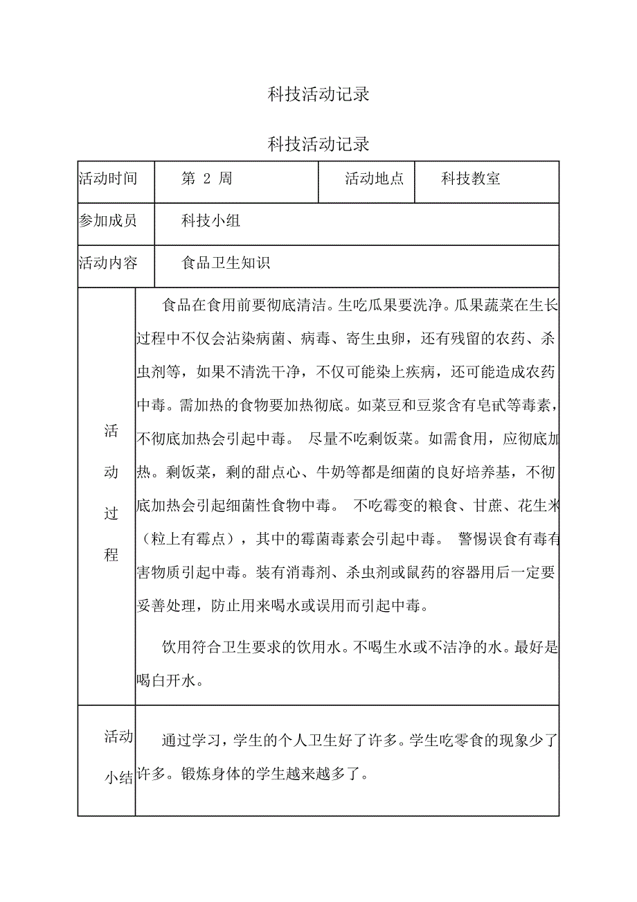 塔尔堡小学科技兴趣小组活动记录_第3页