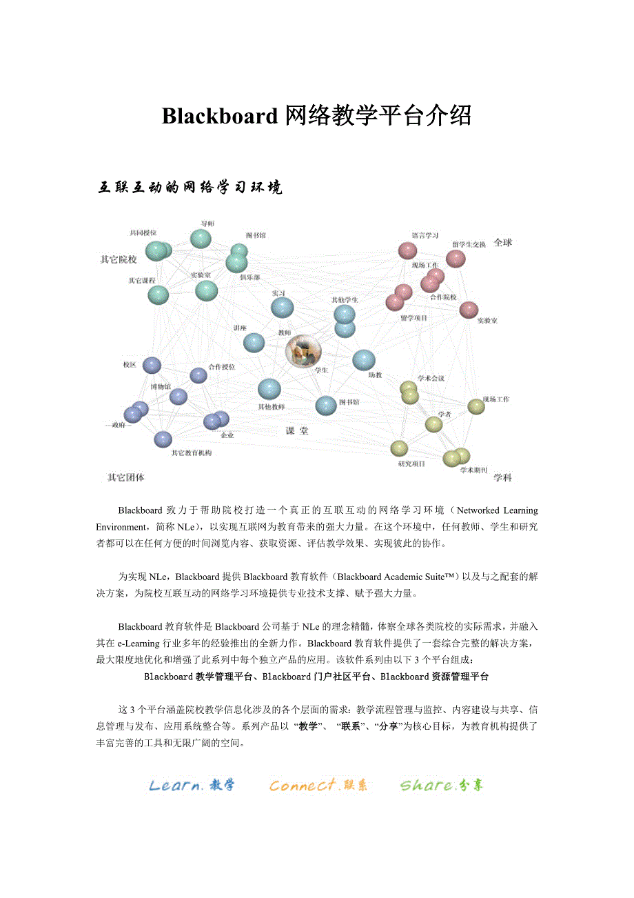 Blackboard网络教学平台介绍_第1页