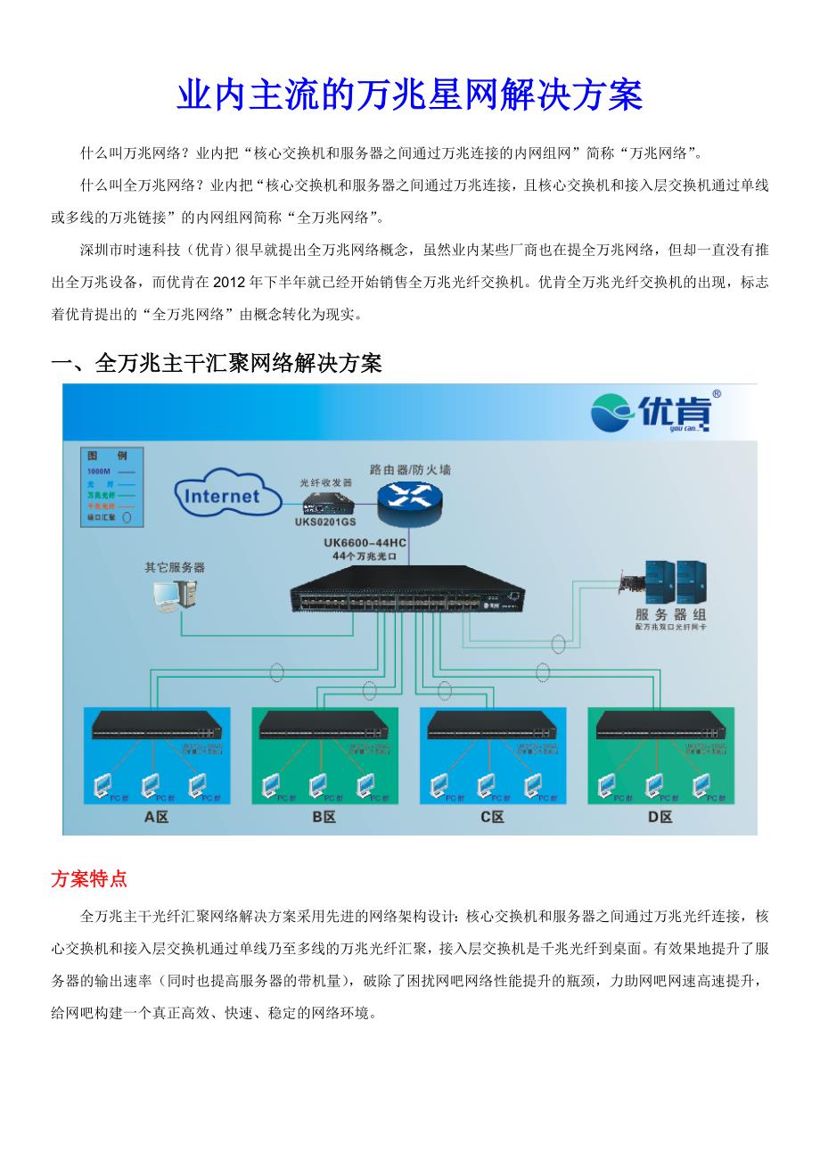 业内主流的万兆网络解决方案类型_第1页