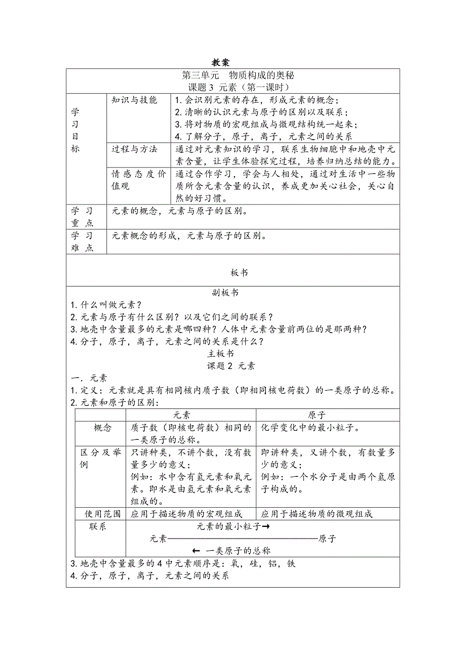 元素教案2MicrosoftWord文档_第1页