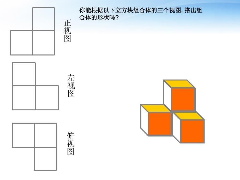 七年级数学上册_由视图到立体图形课件_华东师大版_第5页