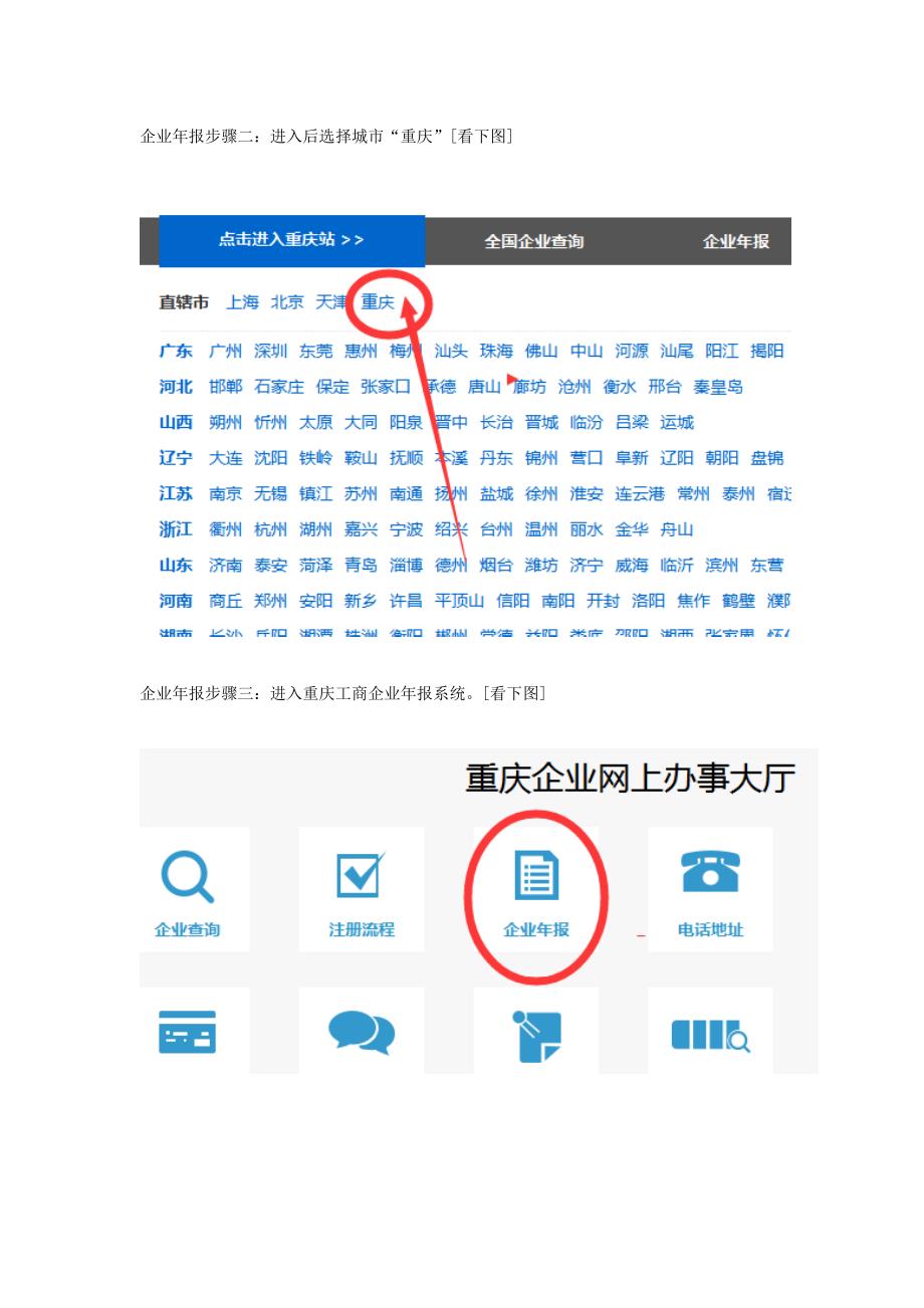 重庆红盾网工商年检网上申报系统操作流程_第2页