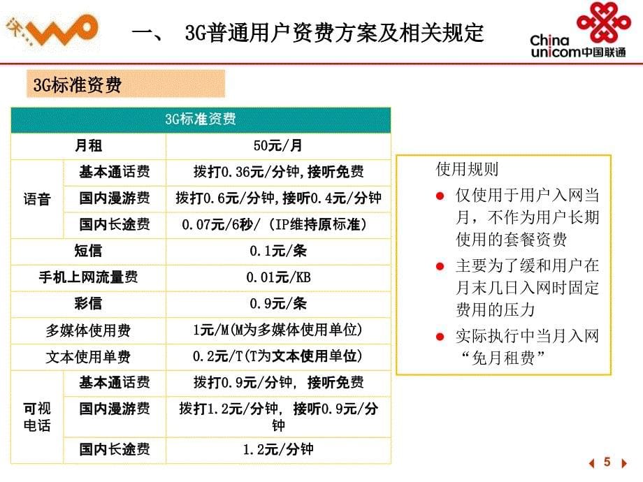 联通正式商用3G资费方案解析_第5页