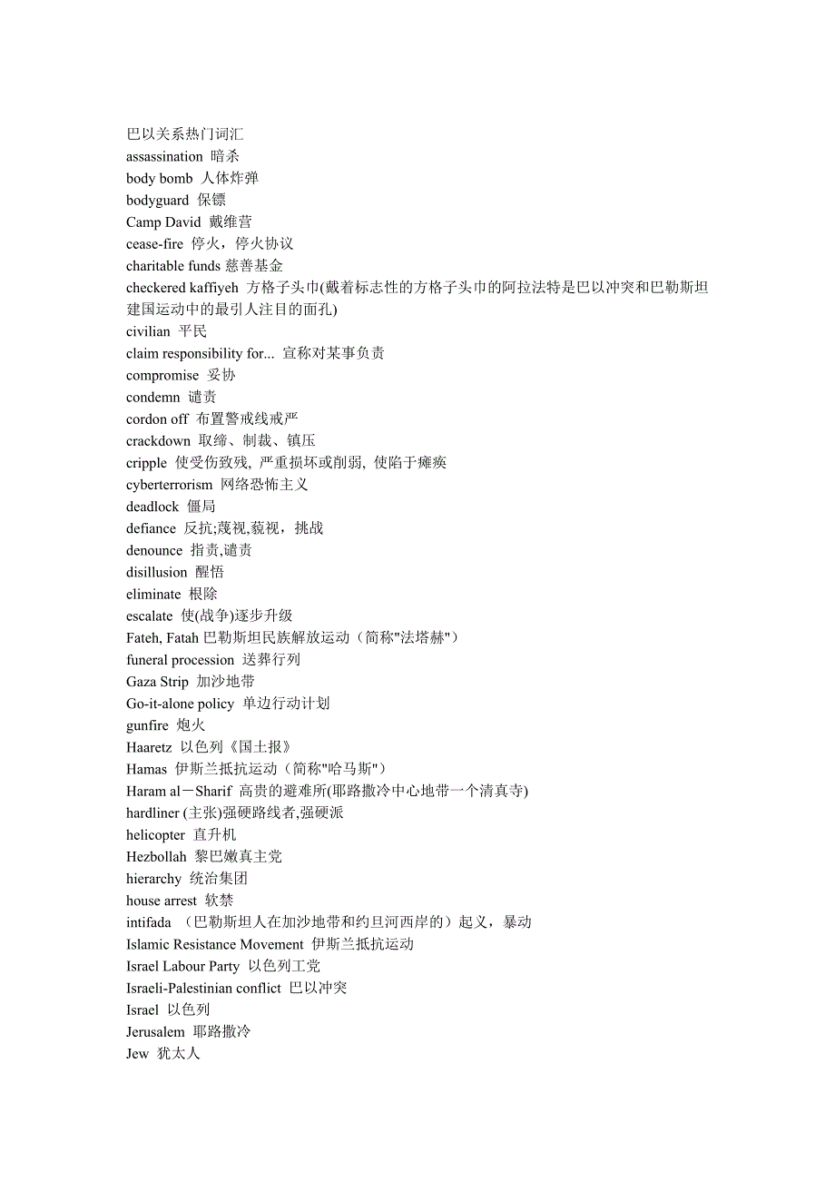 中高级口译听力必背词汇上_第4页