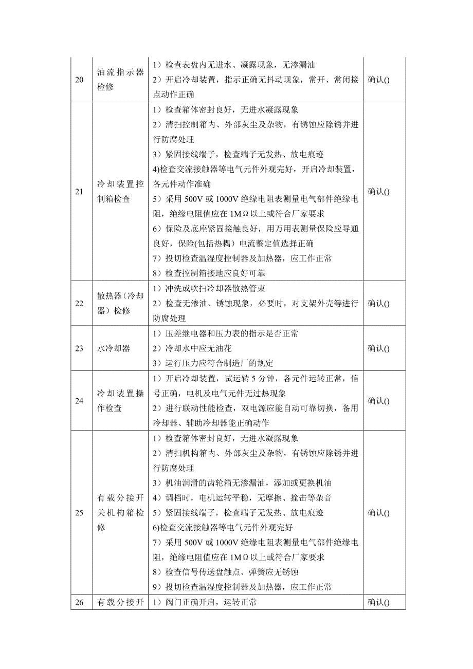 220kV及以上油浸式电力变压器(电抗器)本体及附件B类检修作业指导书_第5页