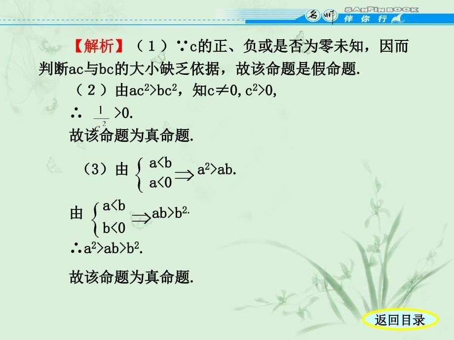 第三章学案2  不等式的性质_第5页