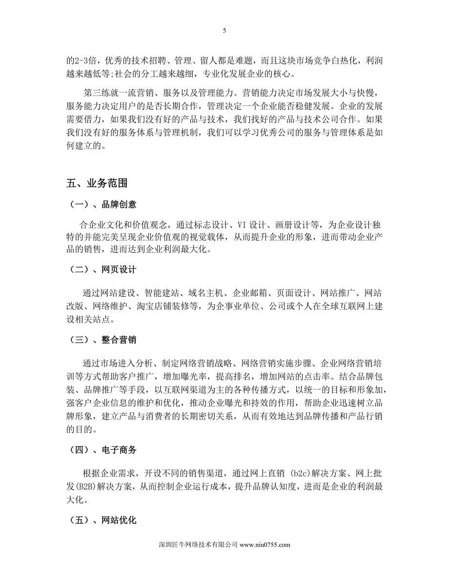 网络公司介绍及其经营范围_第5页