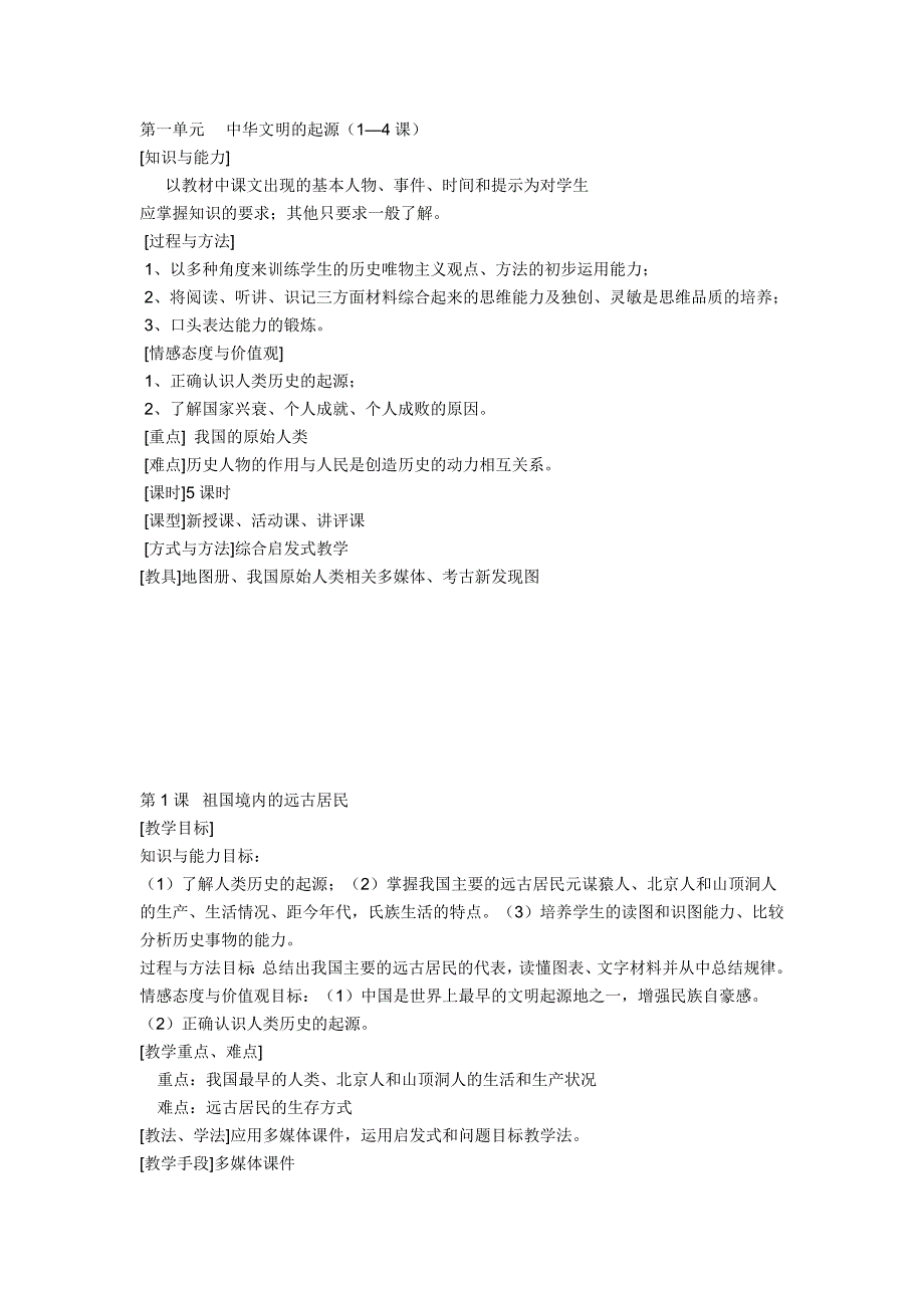 人教版高中历史选修一归纳_第1页