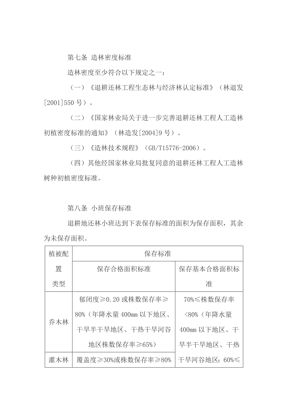 退耕还林工程退耕地还林阶段验收办法(试行)_第3页