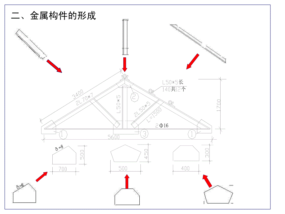 建筑工程计量与计价(定额计价)---第十一章 金属结构制作工程_第3页