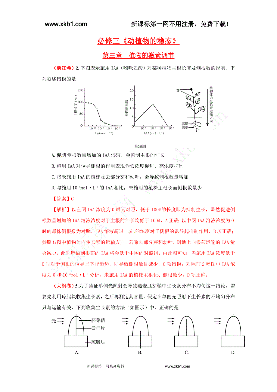 必修三《动植物的稳态》_第1页