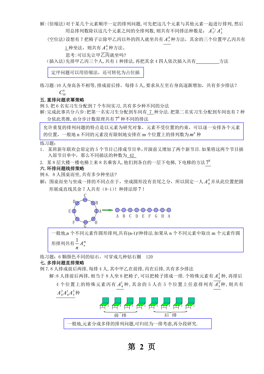 高考难点排列组合20种解法策略_第2页